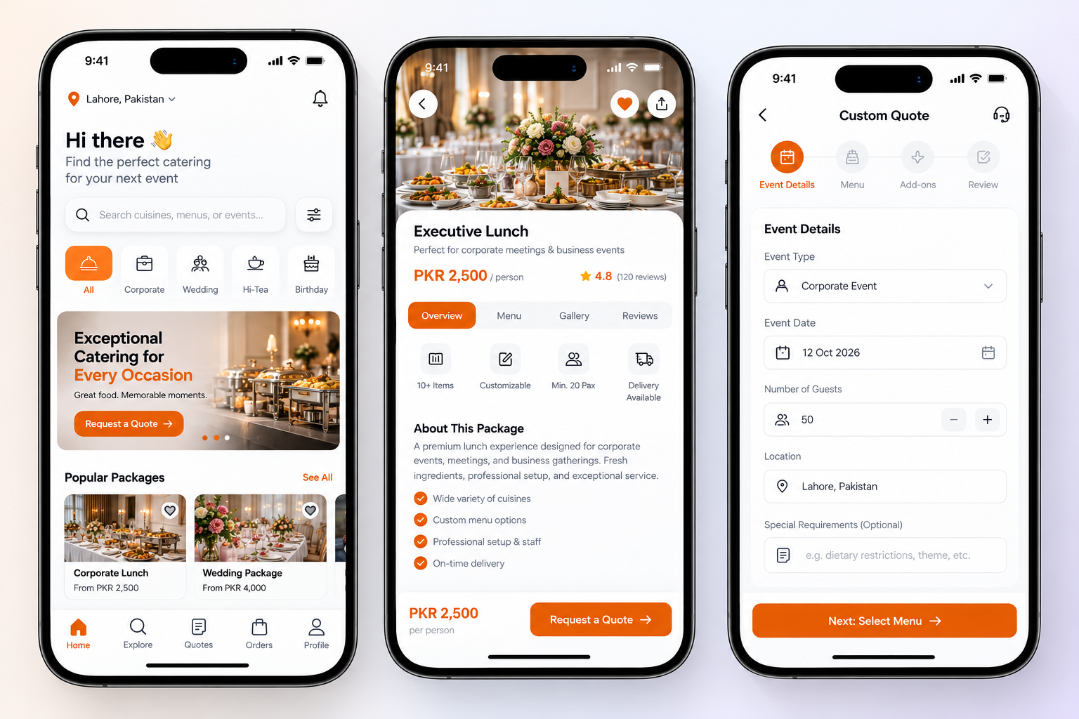 Catering & Event Food App